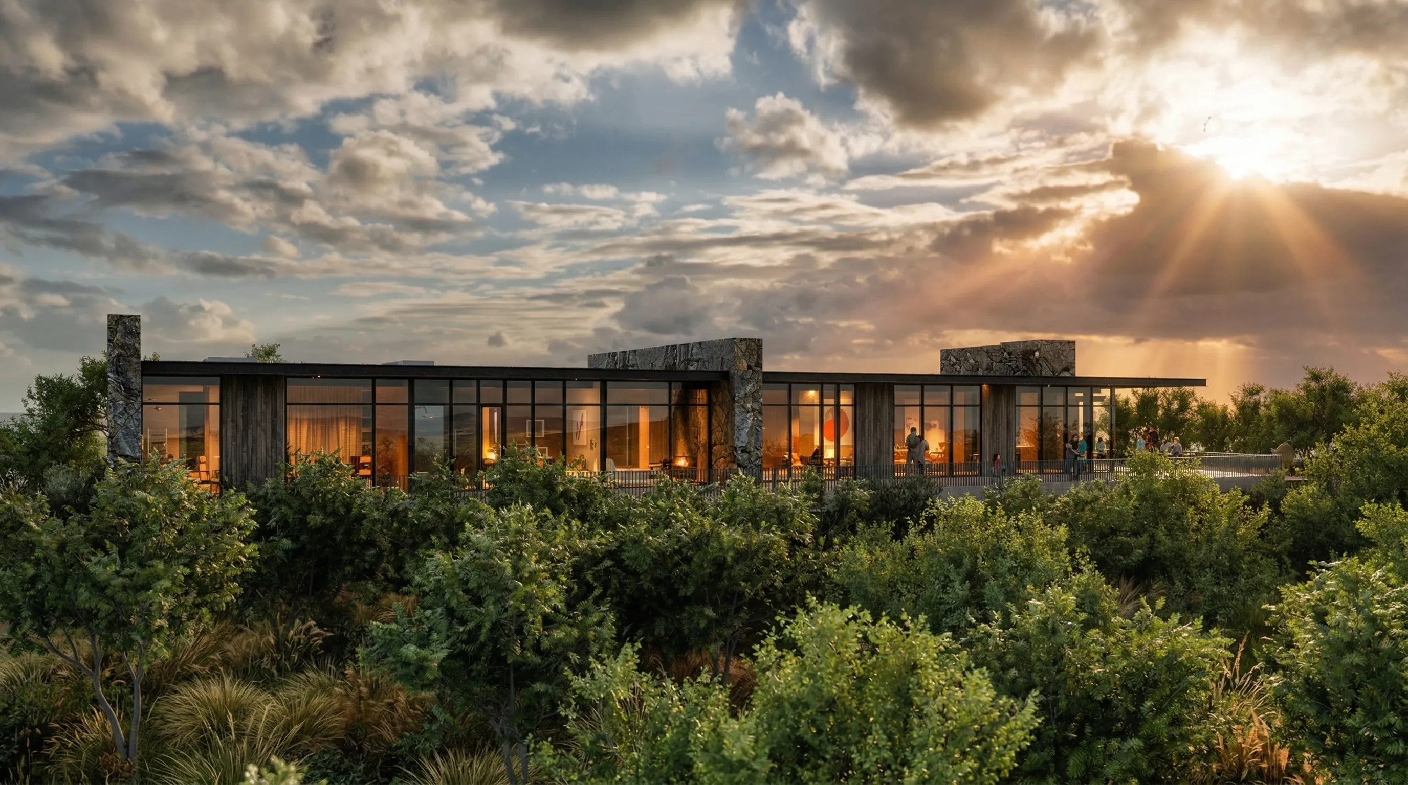 Render Terraza de Casa Sanchez — PatagoniaBIM